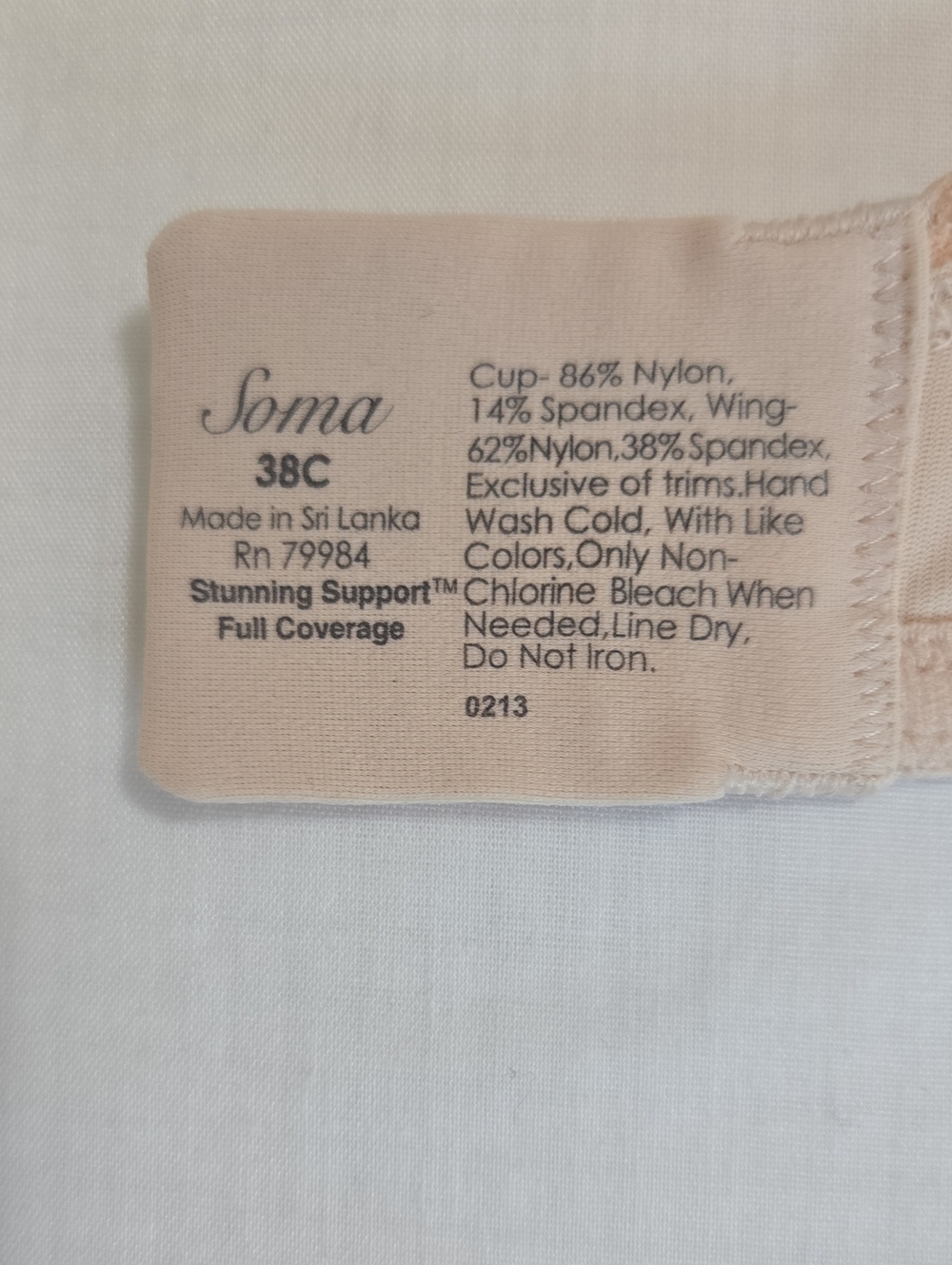 Soma Stunning Support 38C  Full Coverage Model 79984 - Picture 2 of 12